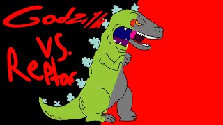 Godzilla Vs. Reptar! Animation battles part 1. Parody anamation