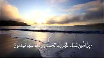 إن الذين سبقت لهم منا الحسنى| تلاوة هادئة