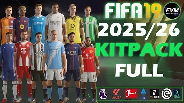 25/26 AIO Kitpack Full Mod For FC 19 (+600 New Kits - Fonts - Badges )  | Add New Team And Logo