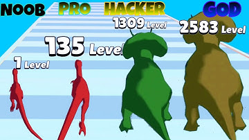 NOOB VS PRO VS HACKER VS GOD :Dinoleveling