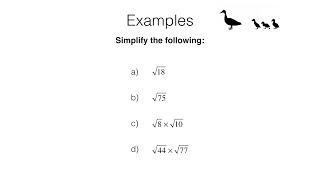 BossMaths N8b Part 1 video 1 – Simplifying surds