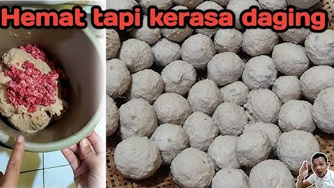 SERASA BAKSO SAPII!!! resep bakso 2,5 ayam mix 0,5 sapi kenyal kress kerasa sapi banget
