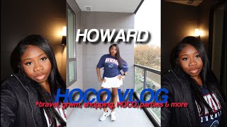 Howard Homecoming Weekend Vlog: GRWM, Travel Diaries, HOCO Parties & More! 💙❤️