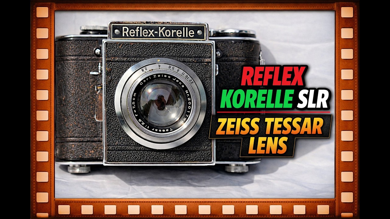 希少Korelle Enoldar-Anastigmat 1:4.5 f=7.5 Reflex Korelle SLR - Carl Zeiss Jena Tessar 7.5cm Lens - Medium