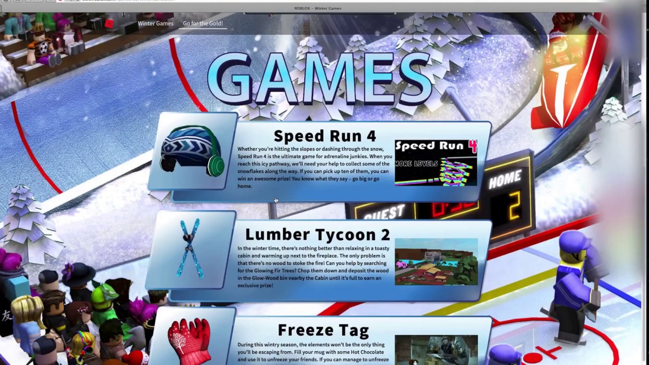 Winter Games Event Roblox Speed Run 4 Epi 4 Youtube