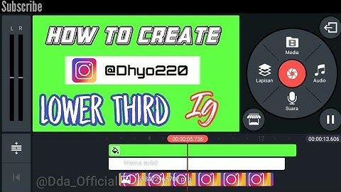Cara Membuat LOWER THIRD text animation in Android || #Tutorialkinemaster