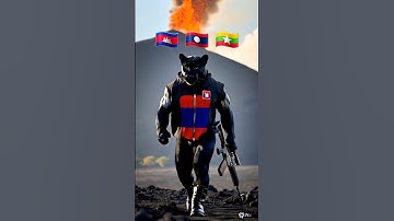 Tiger Leopard Rhino generate by ai #trending #wan