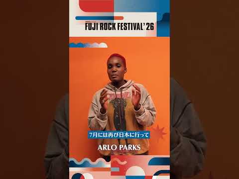 Message from ARLO PARKS #フジロック #shorts