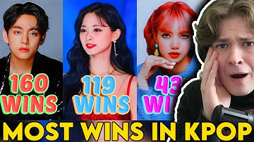 NON K-POP Fan Reacts to KPOP GROUPS WITH MOST WINS in Music Shows! 3rd generation (2012 to 2017)