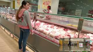 Meat display in the Philippines
