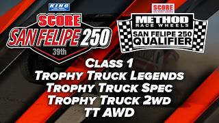 2026 Method Race Wheels 39th San Felipe Qualifier—Class 1, TT Legends, TT Spec, 2WD, TT AWD