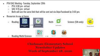 9 28 20 Newsletter Principal Message