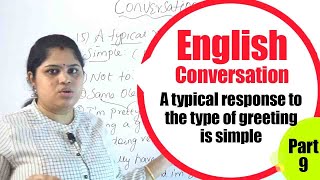 english conversation a typical response to the type of greeting is simple english part 9