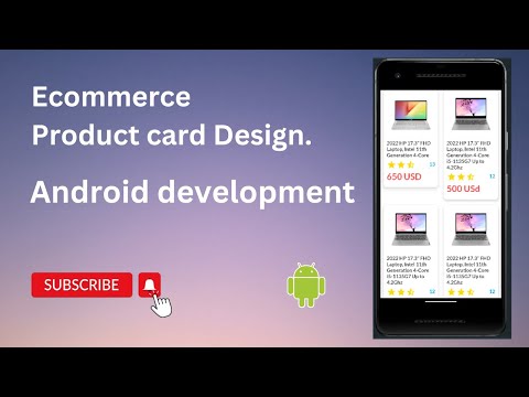 How To Make Ecommerce Product Card In Android Studio || Android Development Zero to Hero..