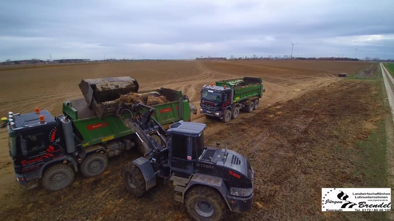 Miststreuen mit Lohnunternehmen Brendel 2016