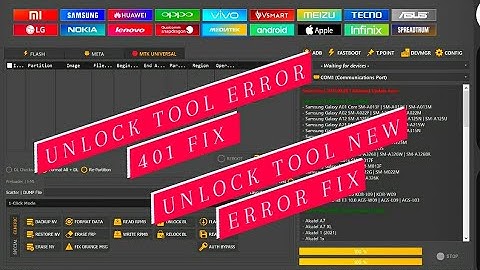unlock tool crack error 401 || unlock tool all error fix || my new youtube channel