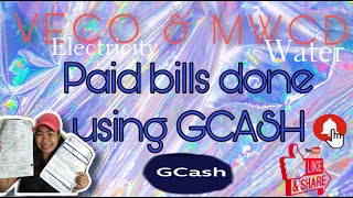 How to pay bills VECO/MCWD using GCASH| PAID BILLS DONE|