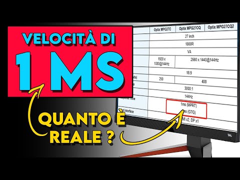 Video: Il tempo di risposta di 4 ms è buono?