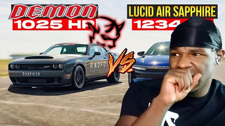 Fastest Mopar DEMON 170 Challenger vs Lucid Sapphire VHT Electric Drag Race
