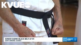 Canadian man earns black belt at 91 years old