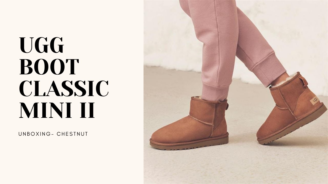 CLASSIC MINI II UGG BOOT UNBOXING | CHESTNUT UGGS | MY OPINION FT TAFFY