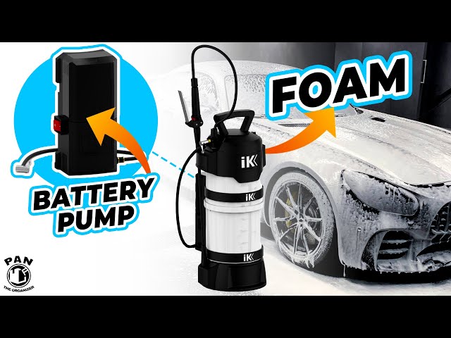 REAL Car Wash FOAM On-The-Go!  The Battery-Powered IK E-Foam Sprayer is  HERE! 