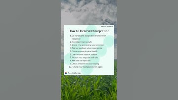 How to Deal with Rejection