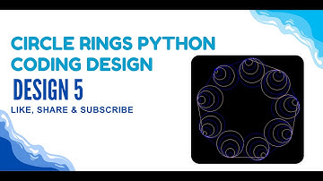 Design 5: Amazing Circle with Colorful Rings | Python Turtle Art for Beginners 🎨✨
