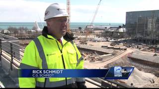 Historic concrete pour happening at Northwestern Mutual tower