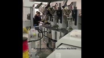 Automatic rubber injection machine