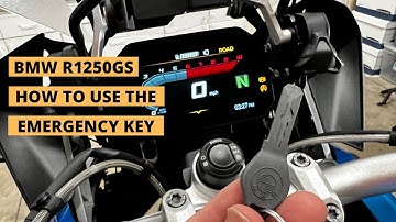 BMW R1250GS - How to use the emergency key!