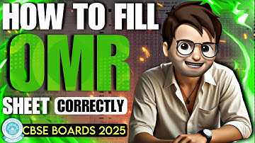 How to fill OMR SHEET in board exam class10 / how to fill omr sheet in boards2025 / how to fill omr