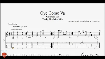 Santana - Oye Como Va - Guitar Pro Tab