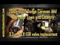 2005-2007 Dodge Caravan and Chrysler Town and Country 3.3 and 3.8 EGR valve replacement