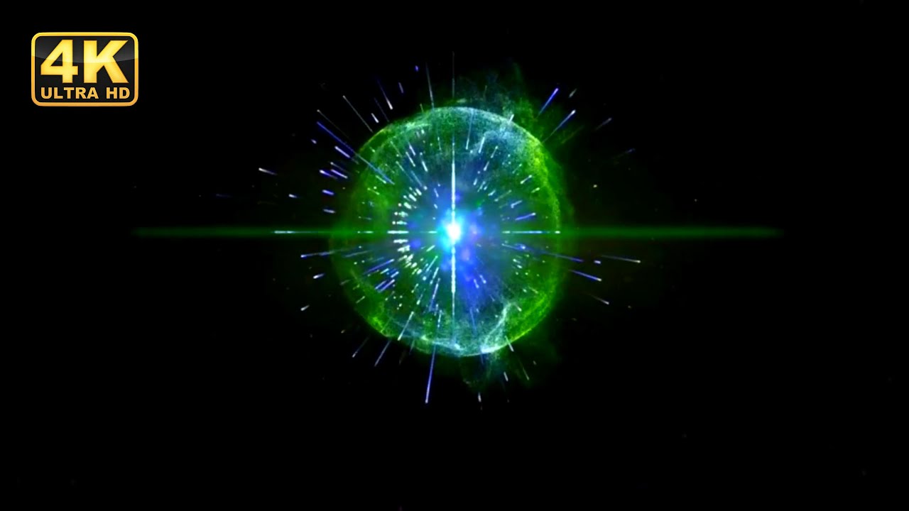 Energy light loop animation video | energy light green screen | energylight particle background free