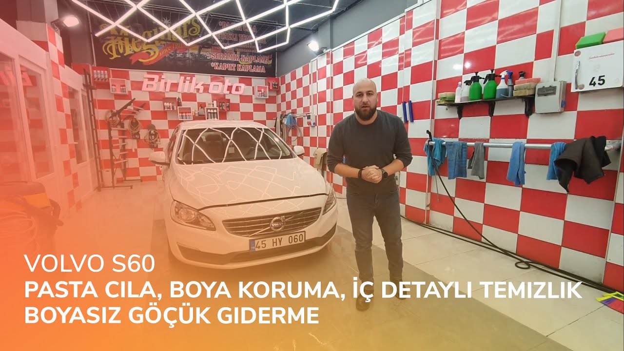 Volvo S60 // Pasta Cila, Boya Koruma, İç Detaylı Temizlik, Boyasız Göçük Giderme