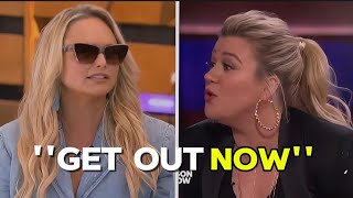 Miranda Lambert Kicked Off Kelly Clarkson&#39;s Show After Heated Clash