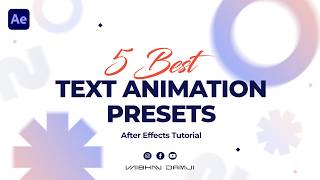5 Best Text Animation Presets That Every Motion Graphics Designer want!