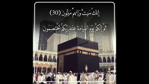 إِنَّكَ مَيِّتٌ وَإِنَّهُمْ مَيِّتُونَ | سورة الزمر | ماهر المعيقلي