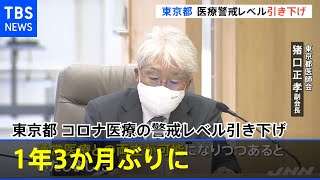 東京都 １年３か月ぶりにコロナ医療の警戒レベル引き下げ【#新型コロナ】