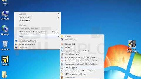 Erstellen Sie ein Plain-Text-Dokument (Textdokument) auf dem Desktop unter dem Namen Text.txt