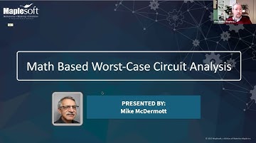 Performing Fast and Efficient Worst-Case Circuit Analysis for Electronics Hardware Using Maple