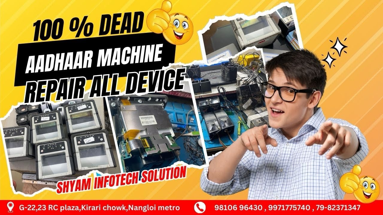 Dead aadhaar enrollment Kitt repair 100% Hand to hand | Uidai Kitt kaise kare repair | repairing