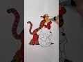 🐯Winnie-the-Pooh and his friend Tigger coloring#disney#animals#coloringpages#art