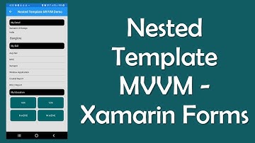 Nested Template (Listview, Collectionview, Picker) using mvvm - Xamarin Forms