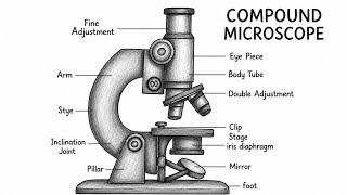 Microscope Drawing Step by Step||Science Diagram Drawing||Microscope Drawing for Students||