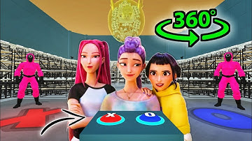 K-Pop Demon Hunters HUNTR/X - Voting in SQUID GAME #2 | 360° VR