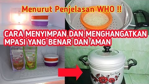 Apakah bubur MPASI boleh disimpan di kulkas?