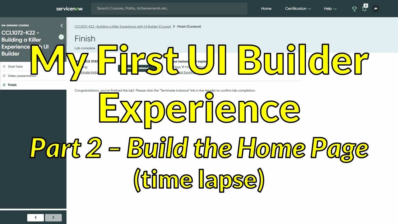 My First UI Builder Experience - Part 2 - Build the Home Page - YouTube