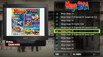 REVISTA MEGASEGA MAGAZINES COLLECTION VIDEO GAMES ATTRACT MODE RETRO FE ABANDONTECA